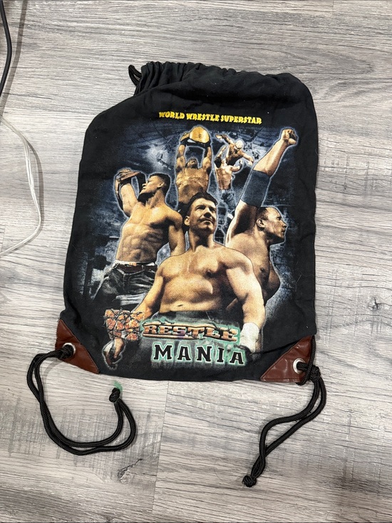 WWE Handbags - WWE Black Drawstring WrestleMania Gym Bag